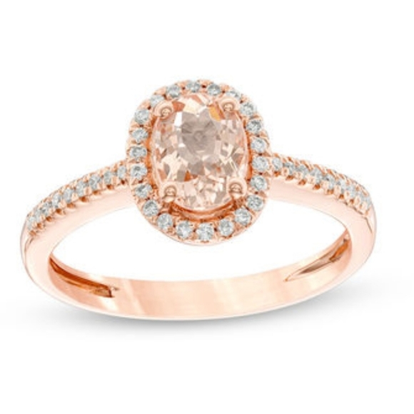 Zales Jewelry - Morganite 14k rose gold ring size 7.0